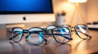 stylish blue light glasses
