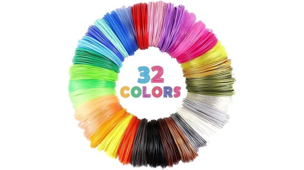 thirty two color filament pack