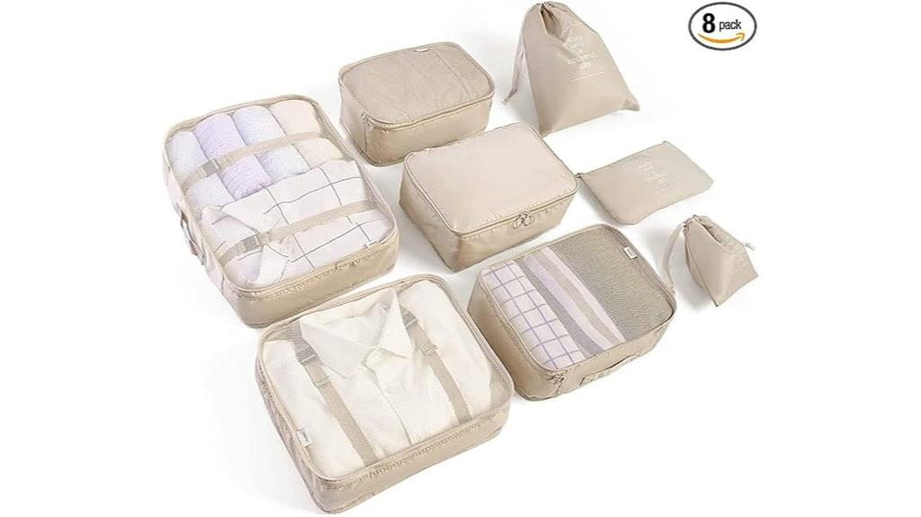 travel luggage packing cubes