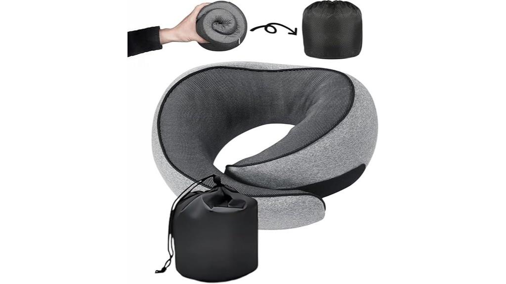 travel neck pillow memory foam