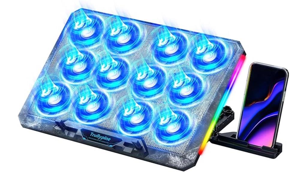 twelve fan laptop cooling