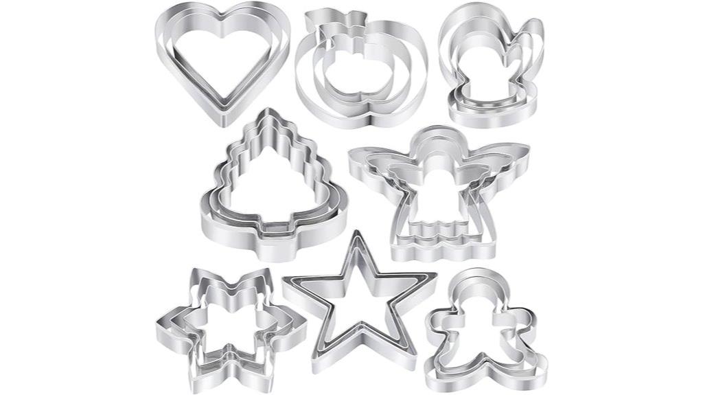 twenty four christmas cookie cutters