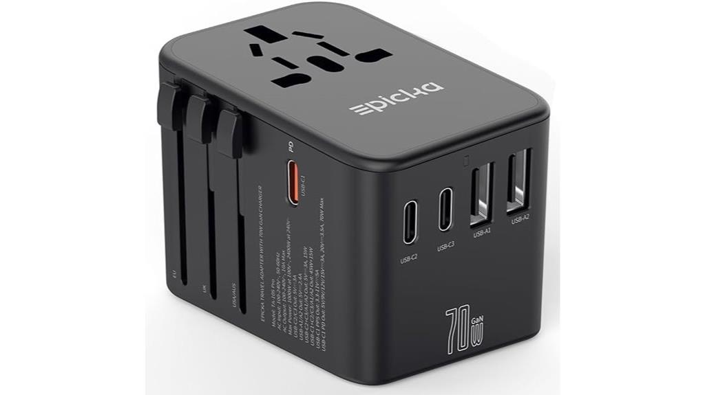 universal travel adapter with fast charging