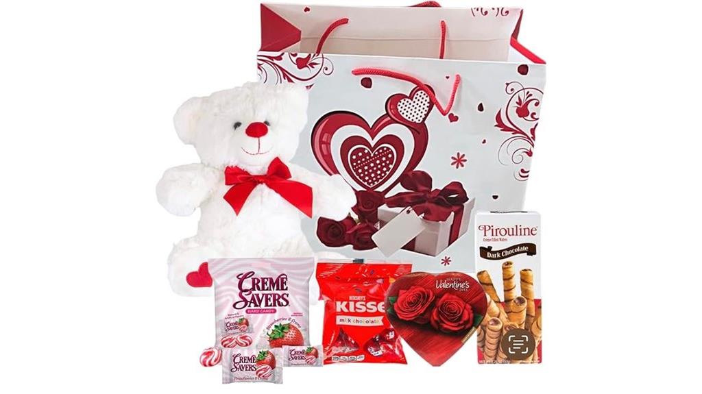 valentine s teddy chocolate gift