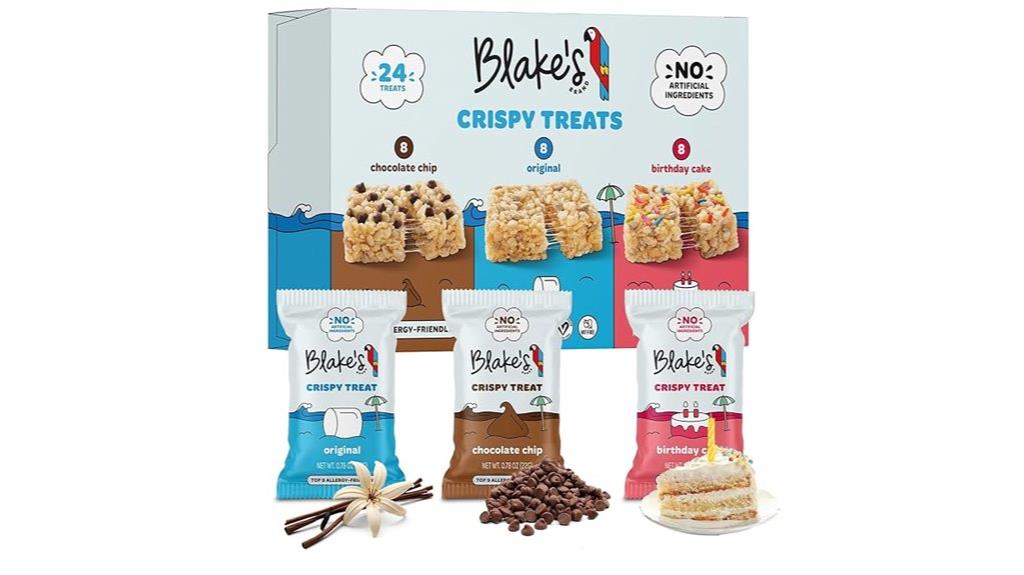 variety pack of crispy treats