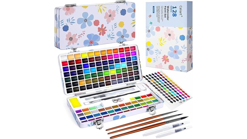 vibrant 128 color watercolor