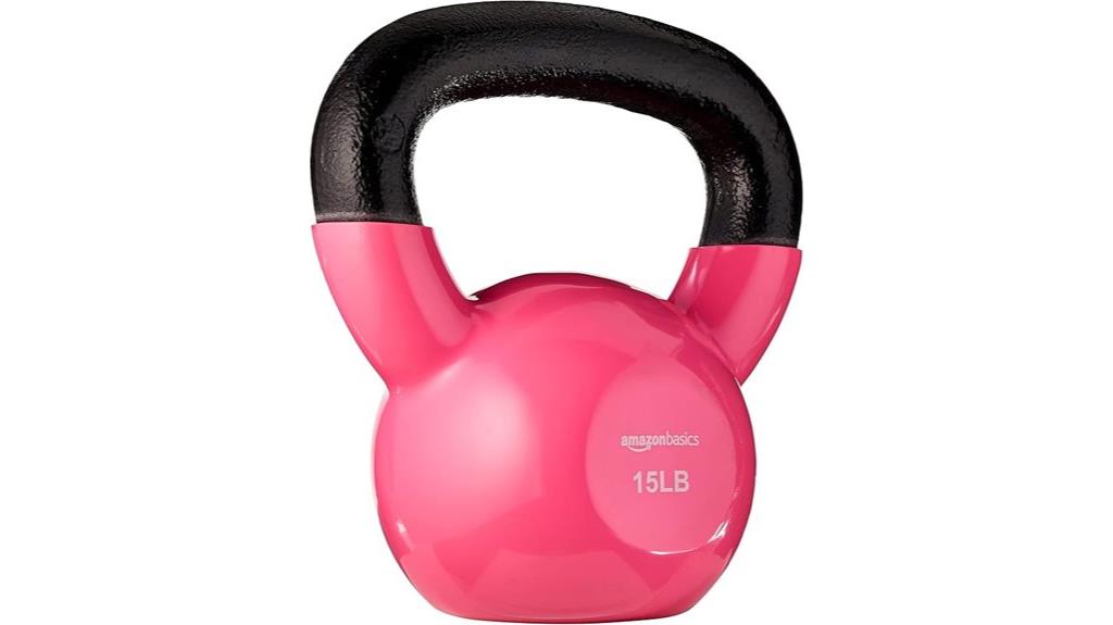 vinyl coated kettlebell weight
