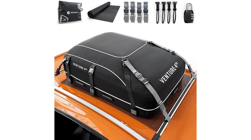 waterproof 21 cu ft roof cargo