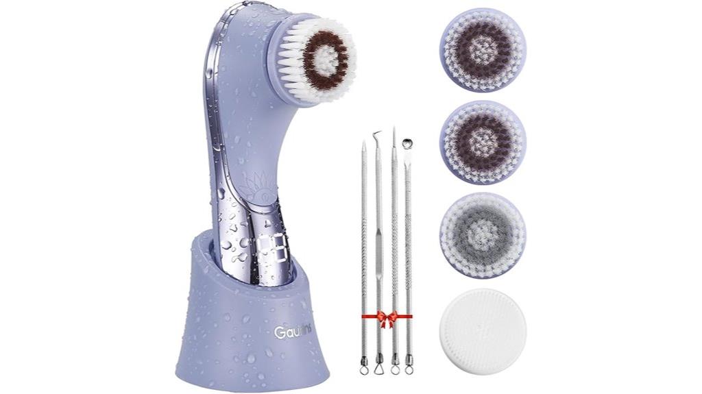 waterproof facial brush exfoliator