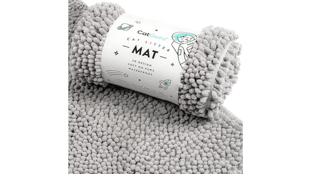 waterproof gray cat mat