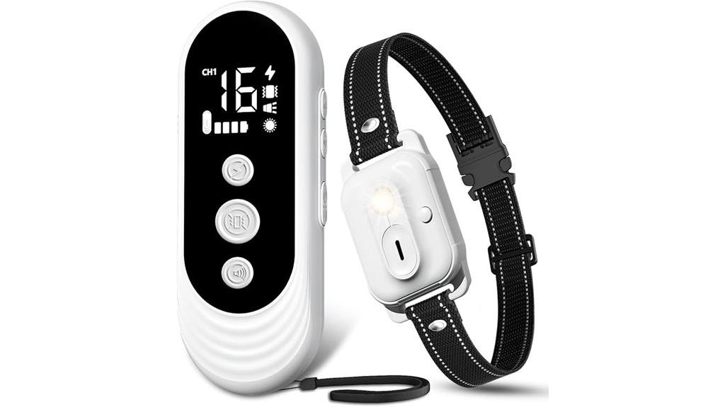 waterproof rechargeable dog collar