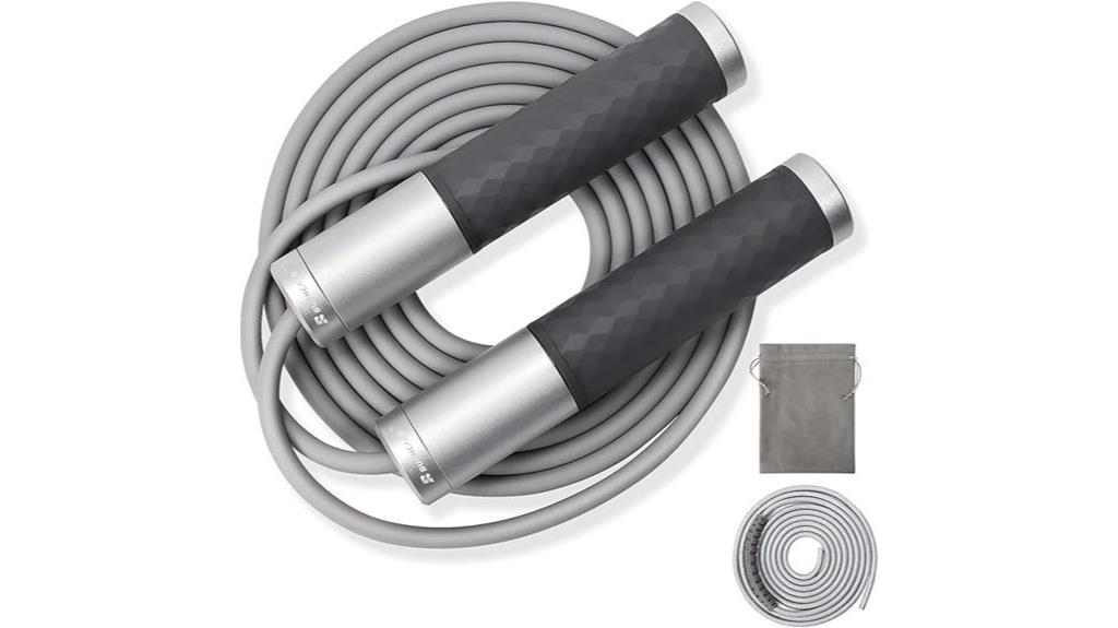 weighted steel handle rope