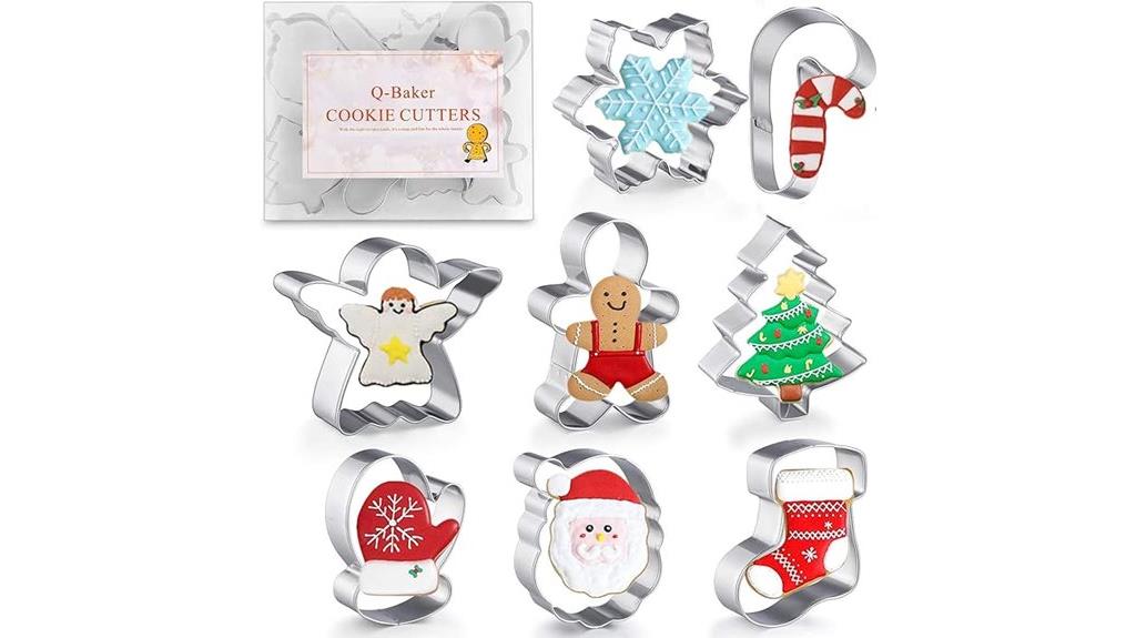 winter holiday cookie cutter set