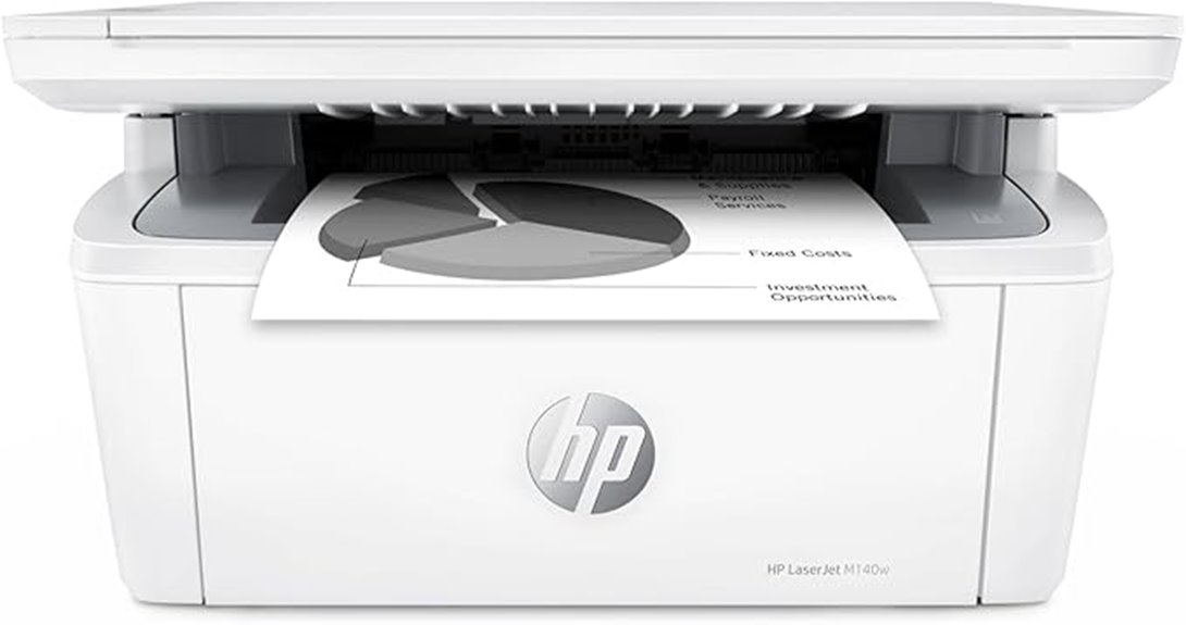 wireless black white printer