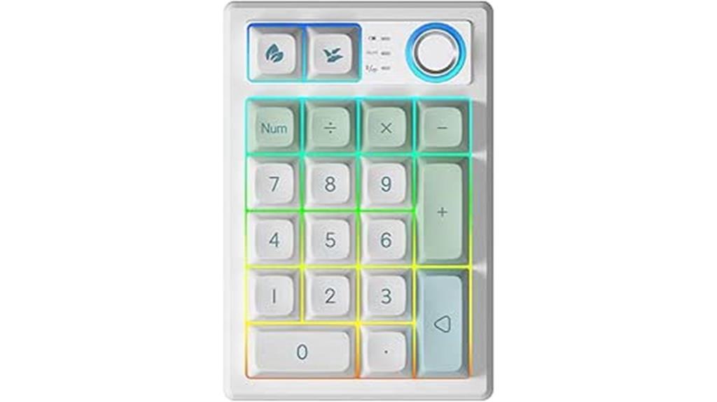 wireless rgb mechanical keypad