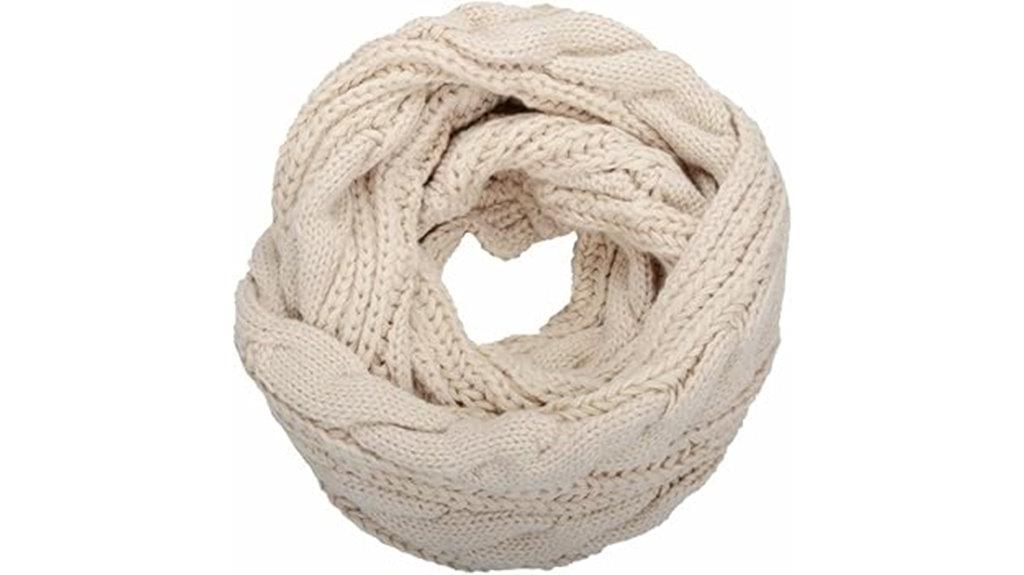 women s thick ribbed scarf