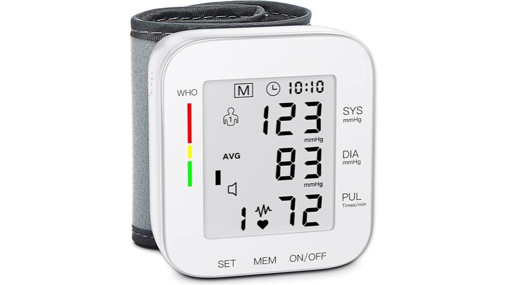 wrist blood pressure monitor