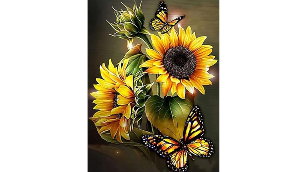 yellow butterfly diamond painting