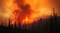 climate change intensifies wildfires
