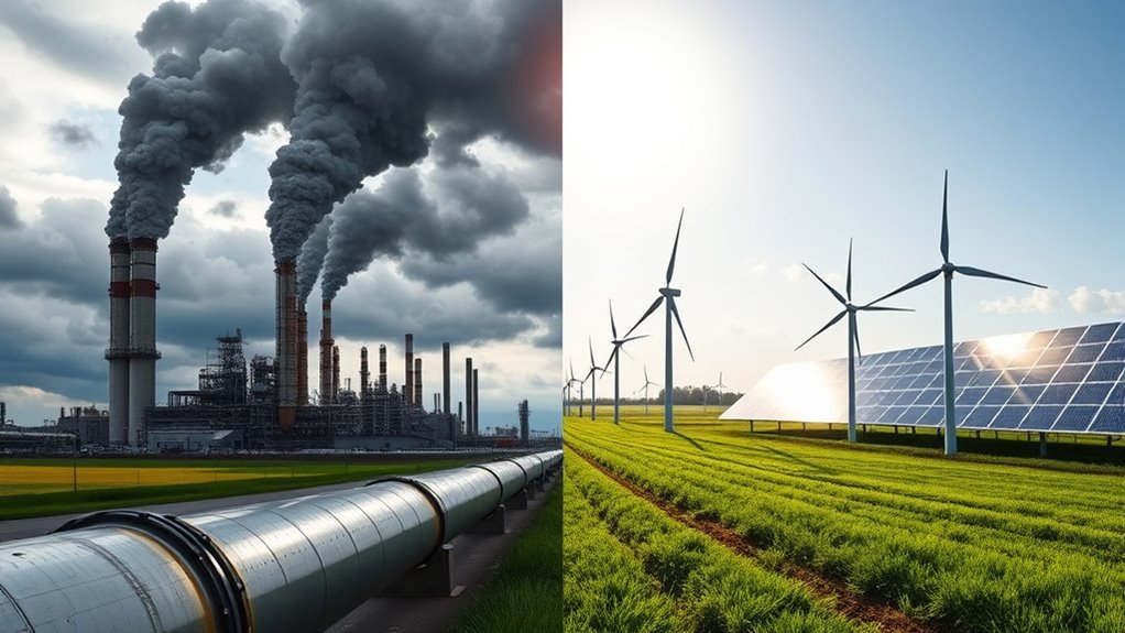 fossil fuels vs clean