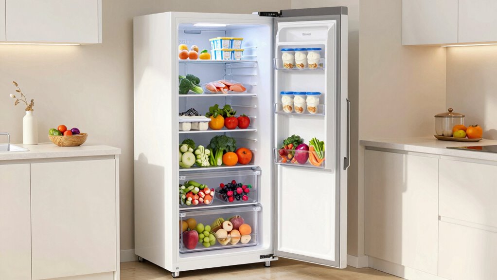 efficient organized quiet freezer