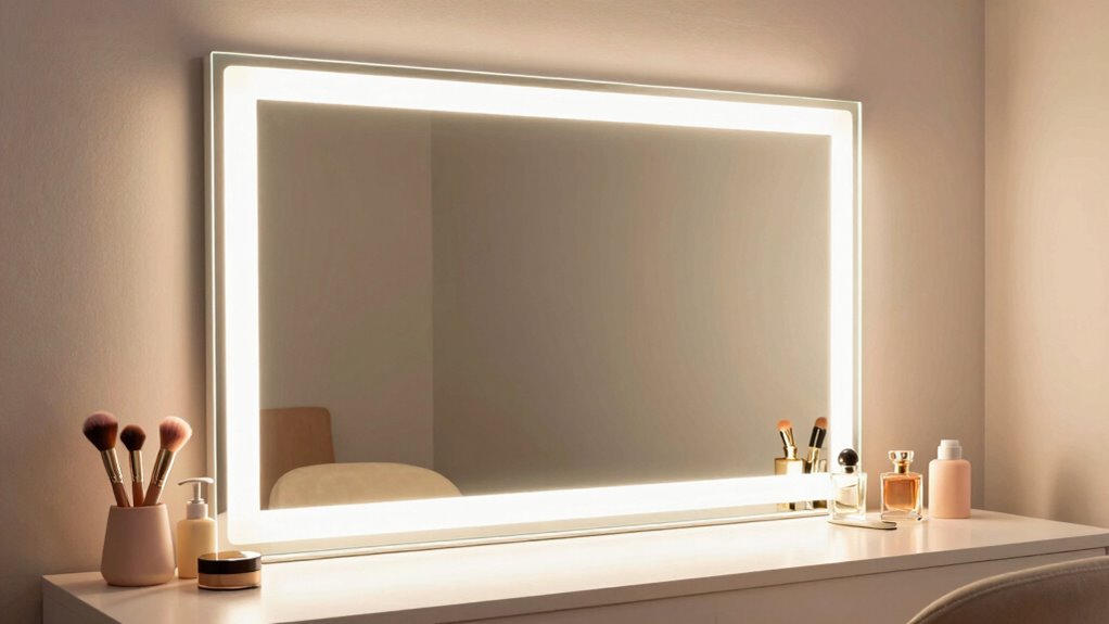 illuminated vanity mirror elegance