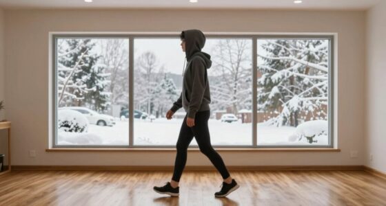 indoor winter walking routine