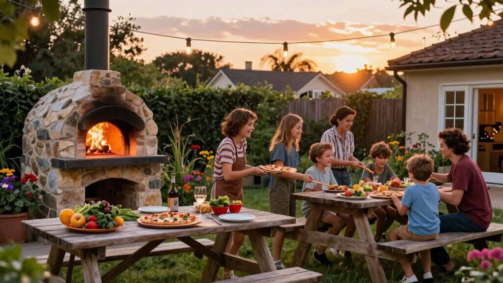 outdoor pizza oven social gatherings