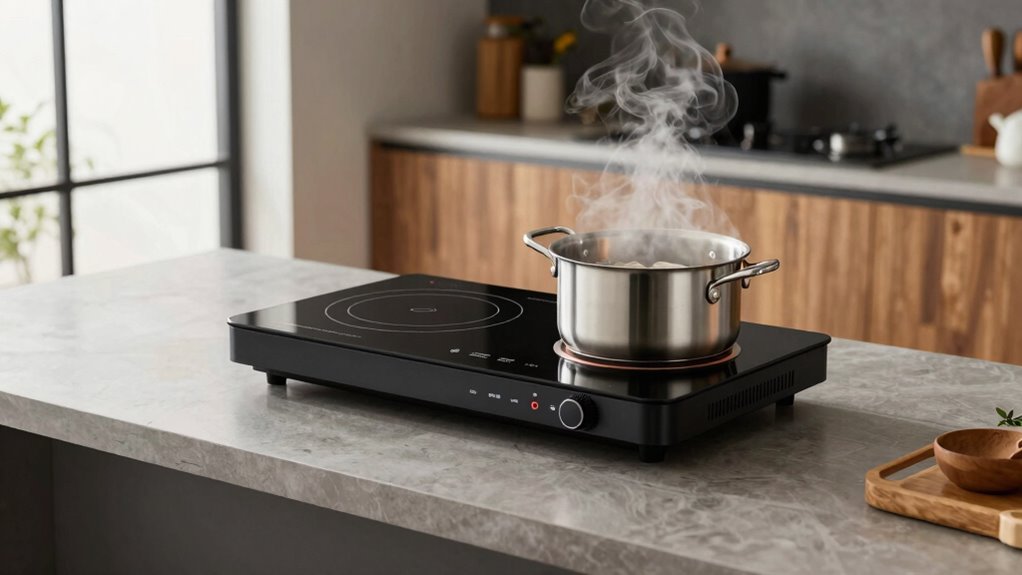 safe portable induction cooking