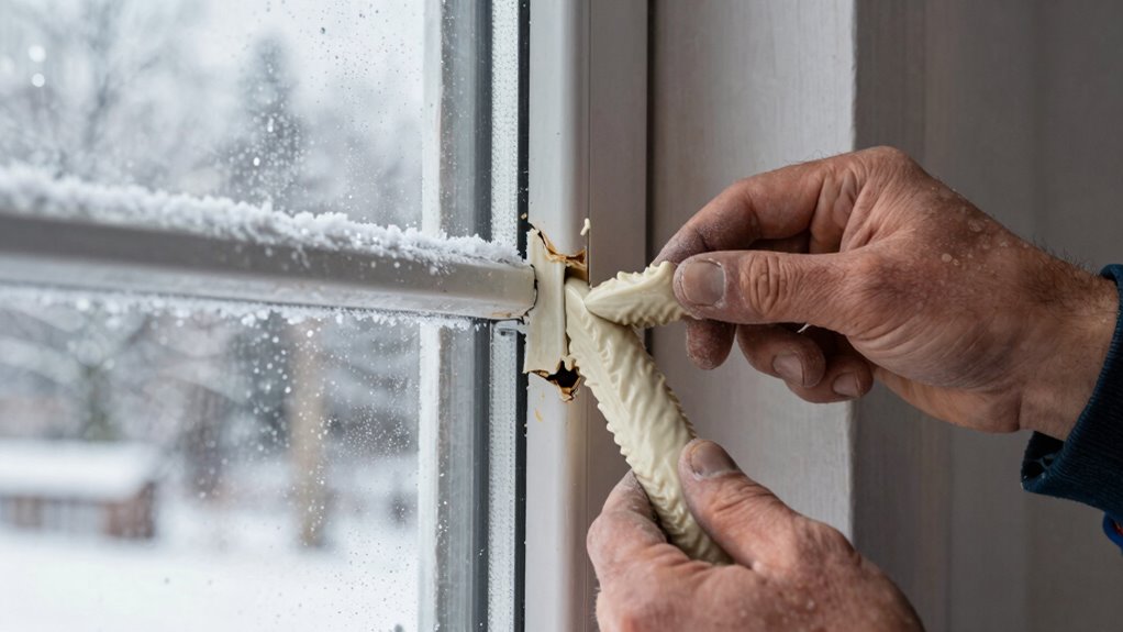 seal gaps for winter warmth