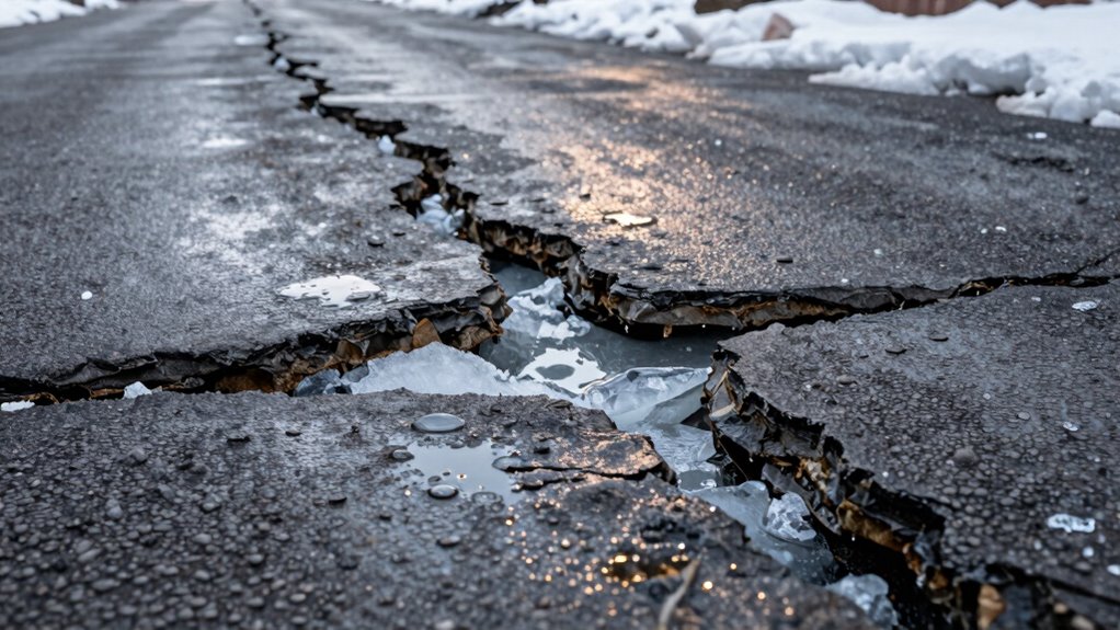 soil expansion and ice blockage