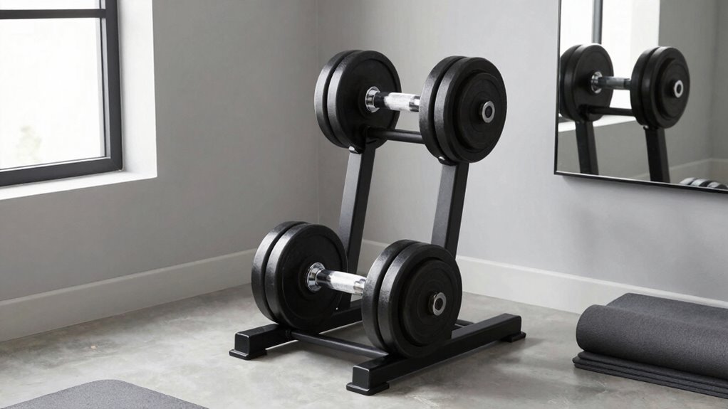 versatile space saving dumbbells