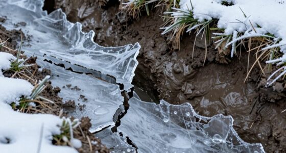 water expansion worsens drainage