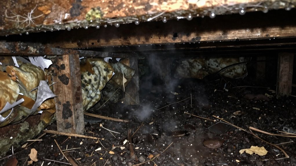 winter crawl space moisture issues