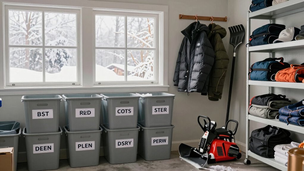 winter garage organization essentials