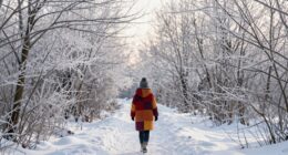 winter walking boosts heart