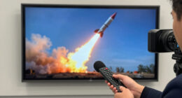 Iran Launches Missiles