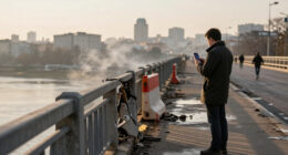 Russian Strikes Hit Kyiv Bridge And Subway Infrastructure, Killing One Person And Injuring At Least 10