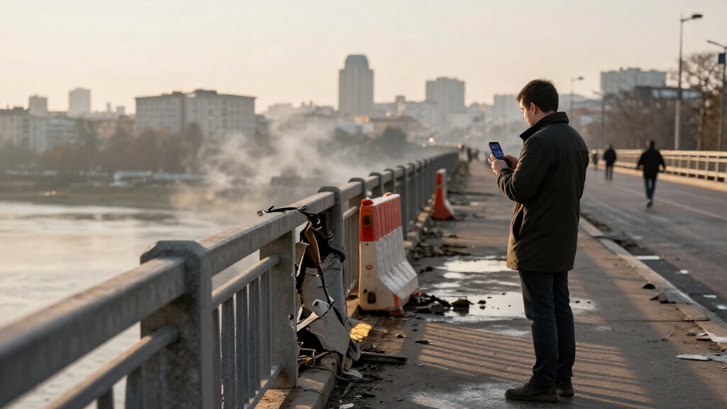Russian Strikes Hit Kyiv Bridge And Subway Infrastructure, Killing One Person And Injuring At Least 10